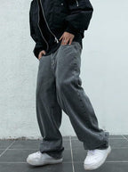 AFT Torpedo Men’s Baggy Stretchable Jeans | Jet Black & Colored | Pure Cotton, Soft Touch & Breathable Summer Denim - Gravityz Fashion Shop