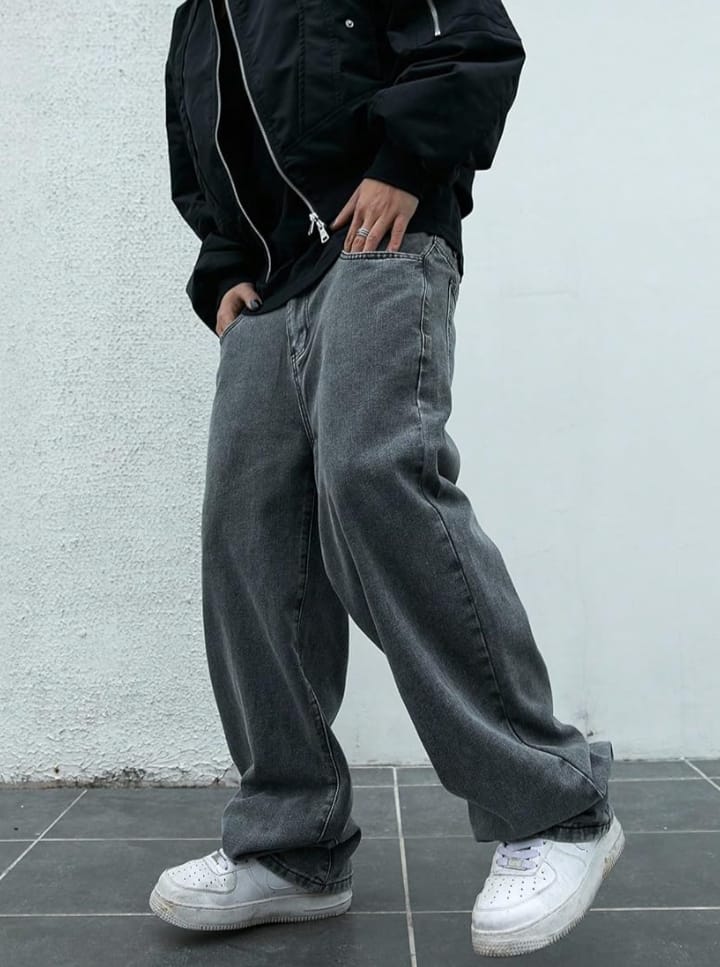 AFT Torpedo Men’s Baggy Stretchable Jeans | Jet Black & Colored | Pure Cotton, Soft Touch & Breathable Summer Denim