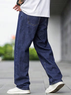 AFT Torpedo Men’s Baggy Stretchable Jeans – Dark Blue Joker Series | Pure Cotton, Soft Touch & Breathable Summer Denim - Gravityz Fashion Shop