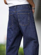 AFT Torpedo Men’s Baggy Stretchable Jeans – Dark Blue Joker Series | Pure Cotton, Soft Touch & Breathable Summer Denim - Gravityz Fashion Shop